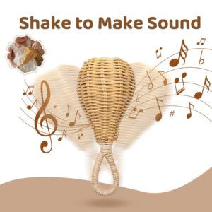 Baby Rattan Handmade Woven Rattle Educational Toys