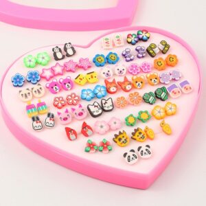 Children Kids Baby Fashion Girls Resin Earring Set