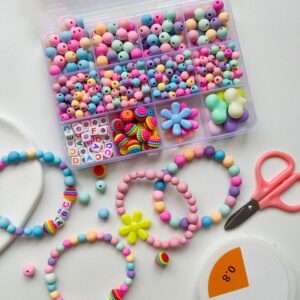 Fashion Multicolor Frosted Diy Beads Accessories Set