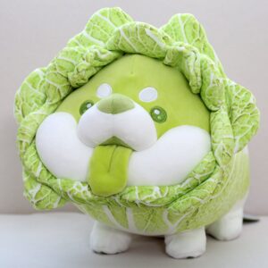 Kids Cute Anime Cabbage Plush Toy Fluffy Stuffed Plant Soft Doll Toy