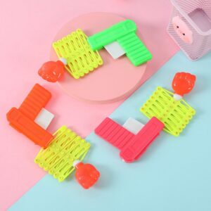 Children Kids Baby Fashion Tricky Funny Retractable Fist Gun Stress Relief Toy