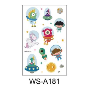 Kids Cute Space Series Waterproof Tattoo Sticker