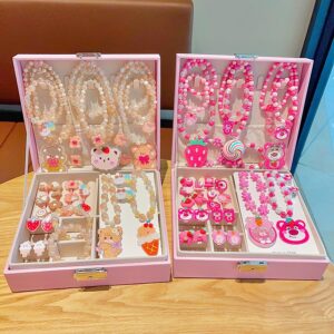 Kids Girls Cute Sweet Party Cartoon Jewelry Set