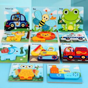 Wooden Children Three-Dimensional Puzzle Intelligence Toys