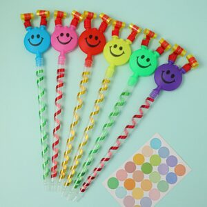 Fashion Cute Smiley Face Blowing Whistle Toy