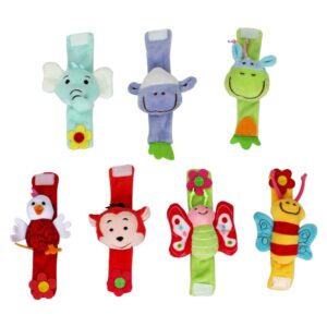 Baby Wrist Strap Animal Shape Hand Rattle Watch Strap