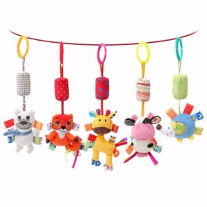 Baby Wind Chime Animal Stroller Pendant Plush Toy