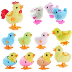 Children's Cartoon Wind-Up Wind-Up Plush Chick Bunny Toy