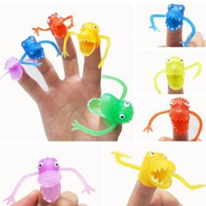 Plastic Dinosaur Finger Puppet Toy
