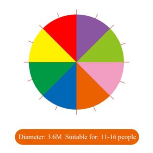 Children's Rainbow Umbrella Training Physical Fitness Intelligent Teaching Aids Equipment Outdoor Game Toy