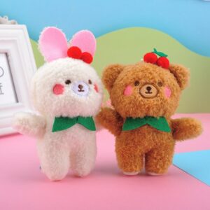 Bear Bunny Plush Keychain Doll Toy