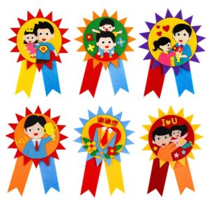 Father's Day Children's Handmade DIY Non-Woven Badge