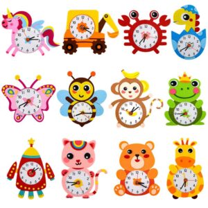 Children's Cartoon Non-Woven Handmade DIY Clock Making Material Package