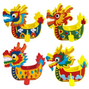 Dragon Boat Festival Children's Hand-Pasted Non-Woven Dragon Boat Making Material Package