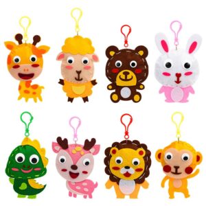 Children's Cartoon Creative Non-Woven Handmade DIY Animal Pendant