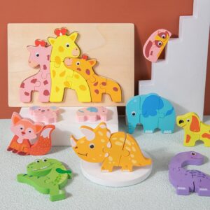 Children's Early Education Educational Toys Cartoon Animal Three-Dimensional Puzzle