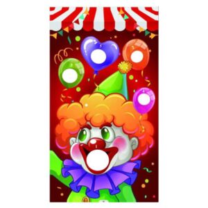 Circus Clown Theme Background Outdoor Sandbag Entertainment Toss Game Flag