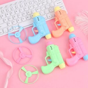 Cartoon Creative Children Spinning Top Bamboo Dragonfly Pistol Flying Wheel Toy Frisbee