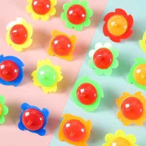 Children's Educational Two-Color Lace Ground Spinning Top Toy