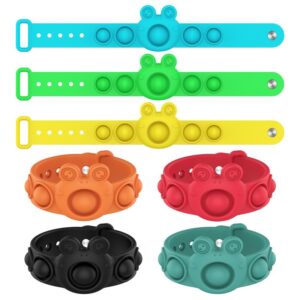 Children Kids Baby Fashion Cartoon Push Poping Bubble Sensory Stress Relief Toys Fidget Bracelet