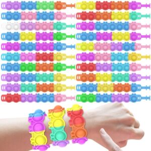 Children Kids Baby Fashion Rabbit Push Poping Bubble Sensory Stress Relief Toys Fidget Bracelets