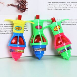 Children's Creative Luminous Colorful Top Ejection Belt Launcher