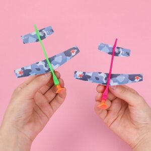 Cartoon Catapult Plane Assembled Bomber Toy