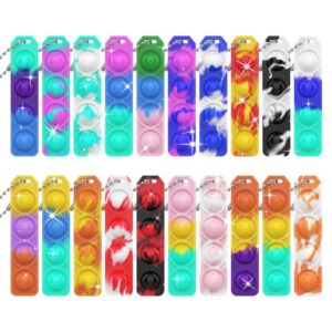Children Kids Baby Fashion Push Poping Bubble Sensory Stress Relief Toys Fidget Keychain