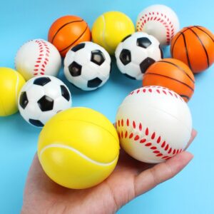 Children Kids Baby Fashion Decompression Bouncy Ball Foam Sponge Ball Bouncy Ball Basketball Football Toys
