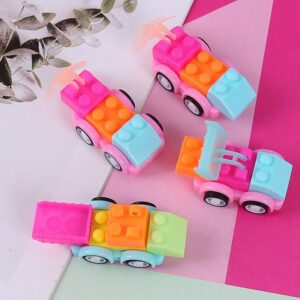 Cartoon Mini Enlightenment Puzzle Assembled Building Blocks Car Gacha