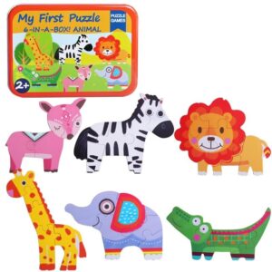 Children Kids Baby Fashion Wooden Cartoon Animal Transportation Puzzle Educational Toy
