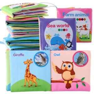 Early Education English Animal Vehicle Cognitive Cloth Book