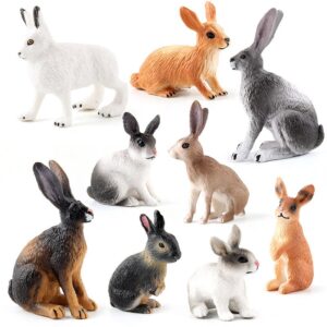 Children Kids Baby Simulated Mini Rabbit Model Animal Toy