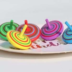Children Kids Baby Fashion Rainbow Spinning Top Stress Relief Toy