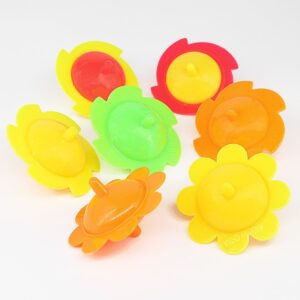 Children Kids Baby Fashion Flower Spinning Plastic Hand Spin Spinning Stress Relief Top