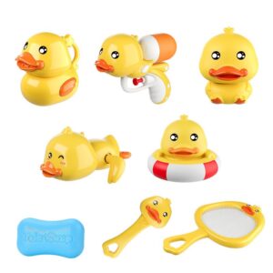 Children Kids Baby Fashion Cartoon Duck Bath Shower Toy Set
