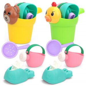 Children Kids Baby Fashion Cartoon Duck Water Bottle Bath Beach Toy Set