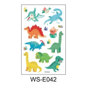 Kids Cute Cartoon Pattern Glitter Powder Waterproof Tattoo Sticker