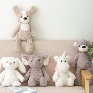 Kids Cute Cartoon Animals Soft Bunny Teddy Bear Dog Elephant Stuffed Doll Toy