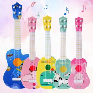 Kids Mini Four-string Playing Trumpet Simulation Instrument Ukulele Enlightenment Early Education Music Toys