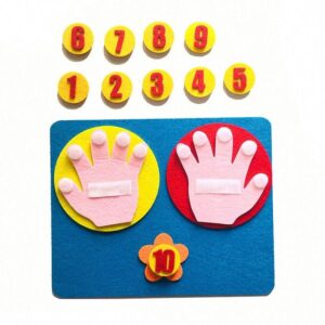 Kids Montessori Math Numbers Counting Educational Learning DIY Non-woven Toy