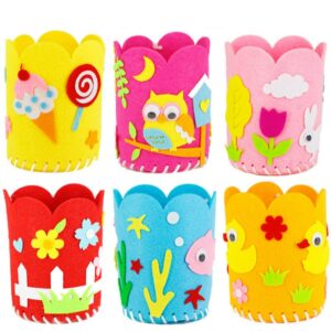 Kids DIY Craft Pencil Holder Educational Toys For Children Creative Handwork Pen Container Arts And Crafts Toys