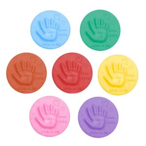 Baby Care Air Drying Soft Clay Baby Handprint Footprint Imprint Kit Casting Parent-child Hand Inkpad Fingerprint Kids Toys