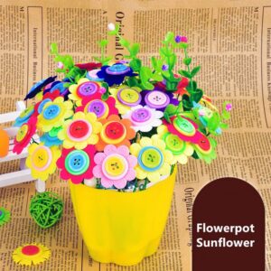Hand-Made Button Flower DIY Toys