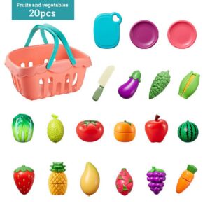 20pcs/set Children Kitchen Cutting Fruit Vegetable Food Toy
